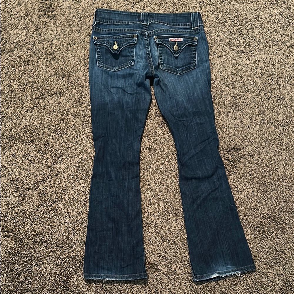 Hudson lowrise boot cut/flare jeans